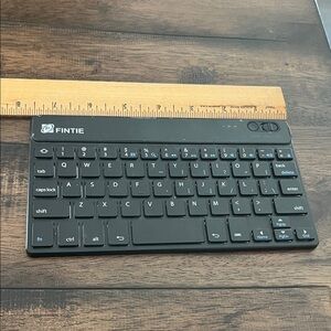 Fintie Black Wireless Keyboard for Home Office 7 1/2” Bluetooth